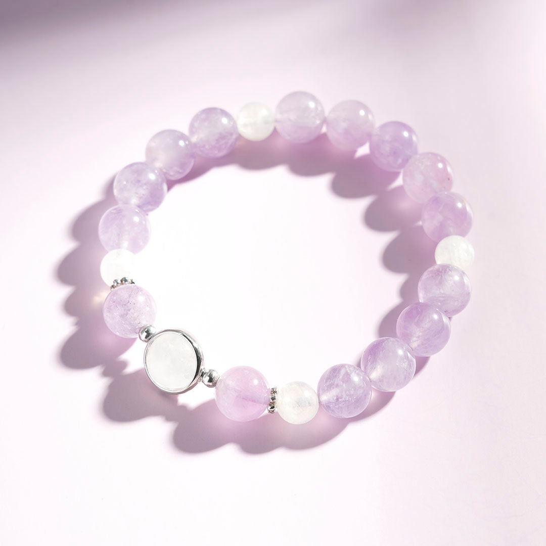 紫水晶月光石水晶手鏈